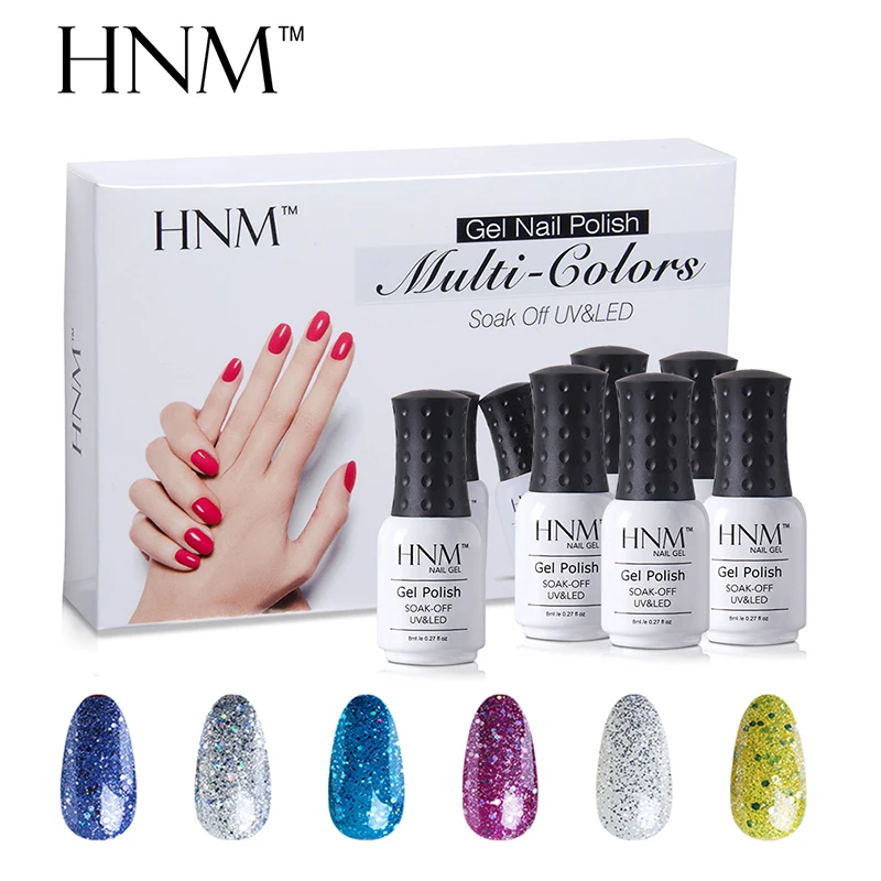 

HNM 6pcs/lot 8ml Gelpolish Kit 10 Styles Stamping Enamel Gellak Manicure Sets Oil Nail Polish Lacquer Liquid Latex Set for Nail