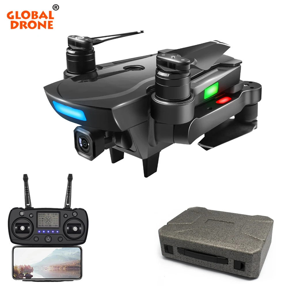 

Global Drone GPS RC Quadrocopter Brushless Dron Altitude Hold Foldable Wifi FPV Quadcopter with HD Camera 1080P VS CG033
