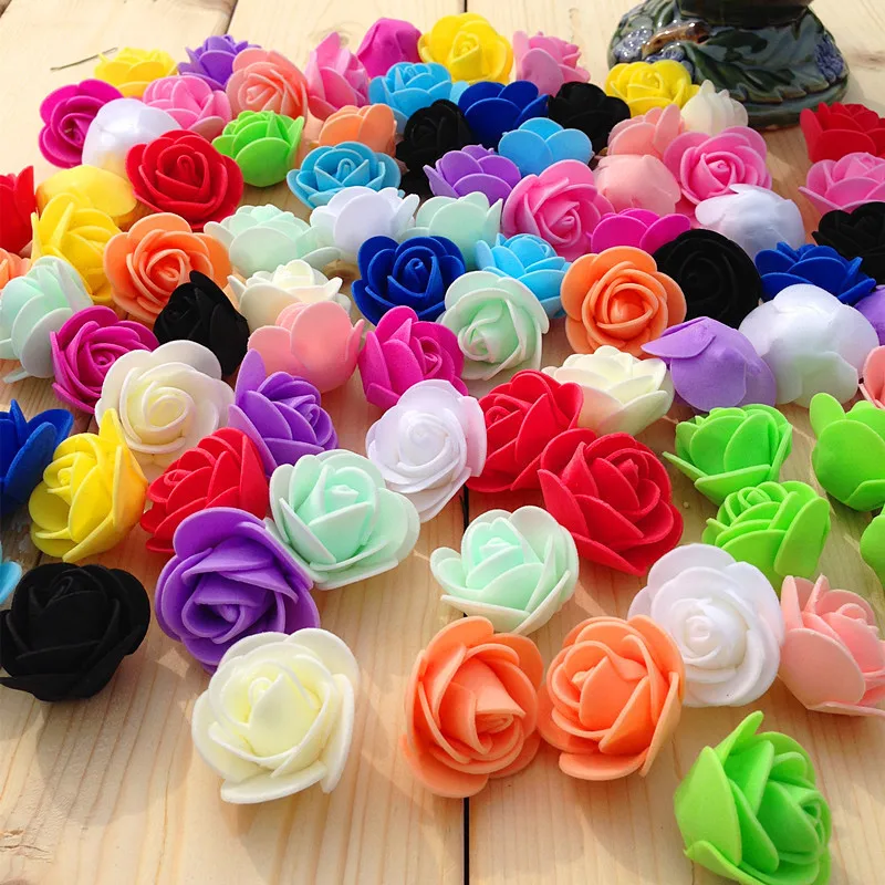 Artificial Flowers Latex Foam Roses 20pcs Real Looking Fake Roses with Stems 