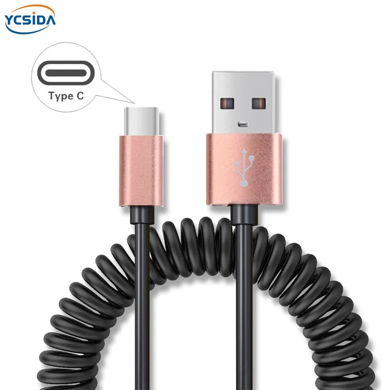 Телескопический Удлинительный зарядный кабель ROOTOO 5V 2.4A USB C для Samsung S10/LG G6/Huawei mate