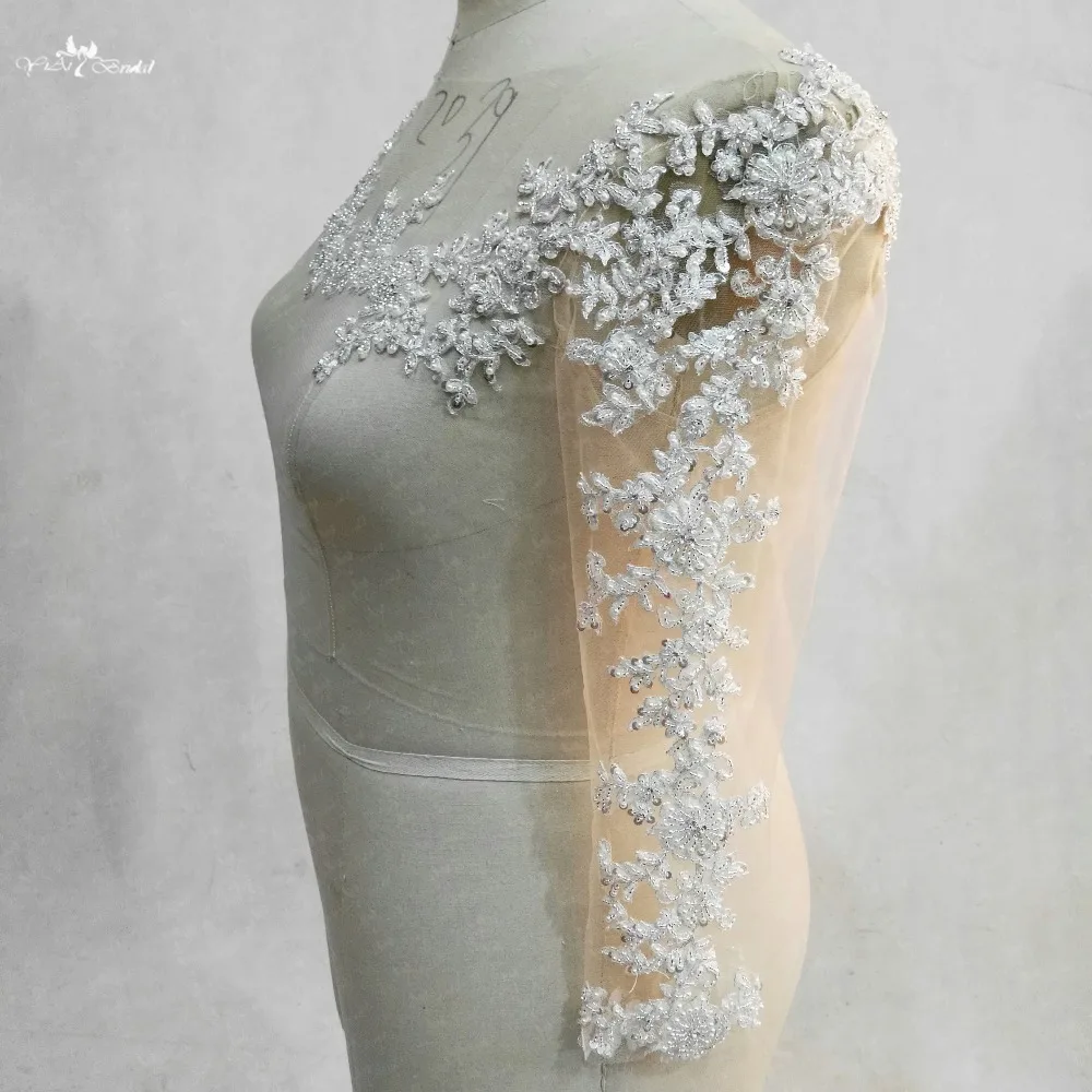 RSJ142..lace beaded wedding bolero