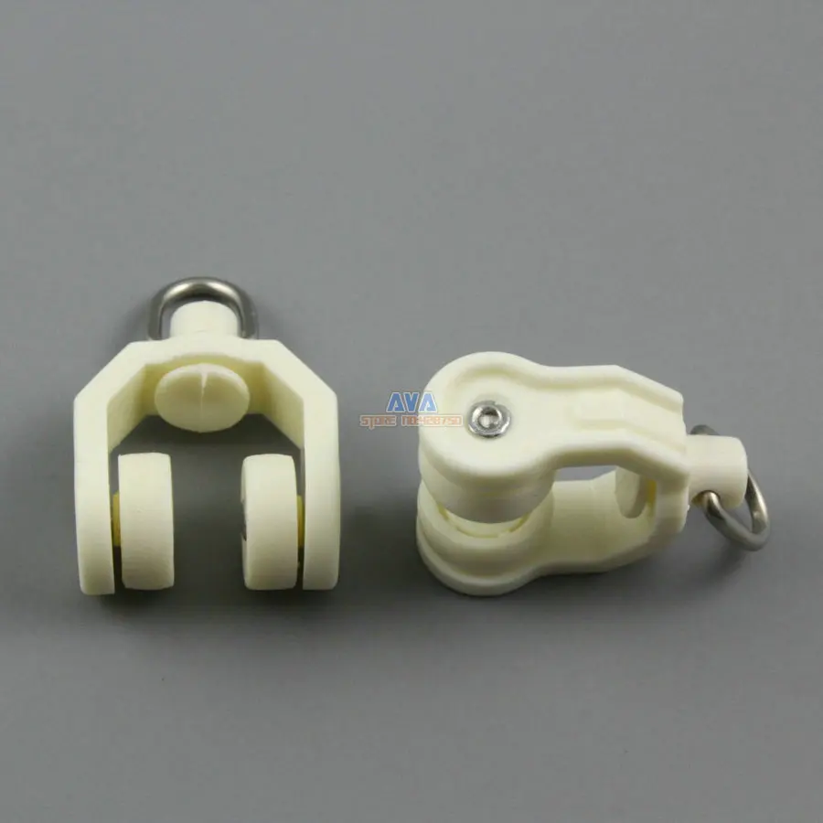 100 Pieces Curtain Track Roller Curtain Track Slide Gliders 20x31mmin