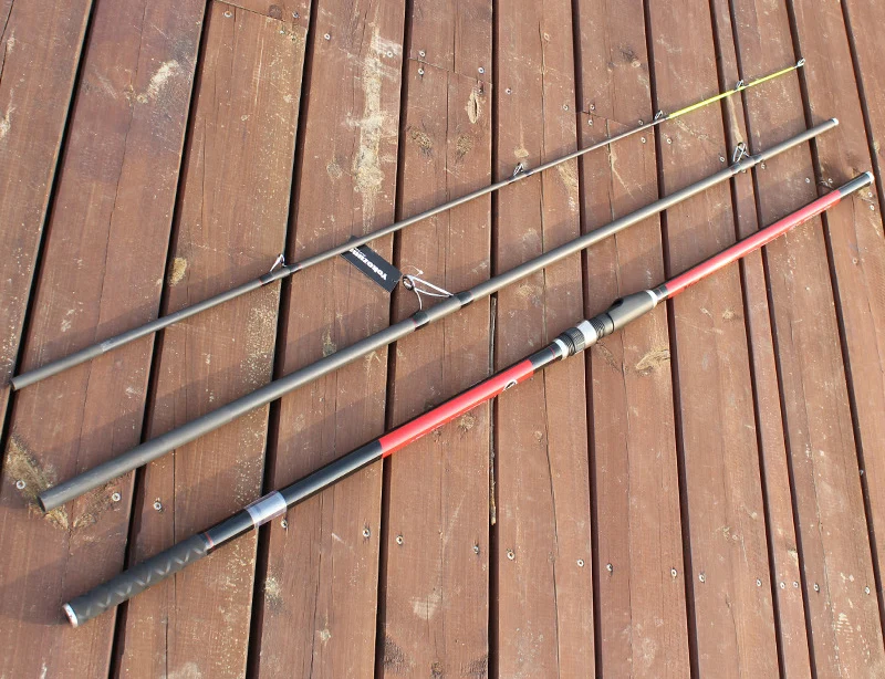 

Japan Quality Distance Throwing Rod Surf Rod 4.2M 46T high-carbon 3 Sections 100-200G Surf casting rods C033