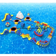 Guangzhou Factory Commercial Outdoor Giant Inflatable Water Park Aqua Park For Sale giant inflatable flower with glasses for outdoor park decorations