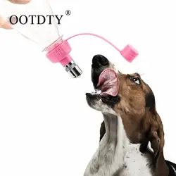 OOTDTY Портативный собака питьевая вода нести Путешествия собака бутылка для воды зоотоваров черный, синий, красный
