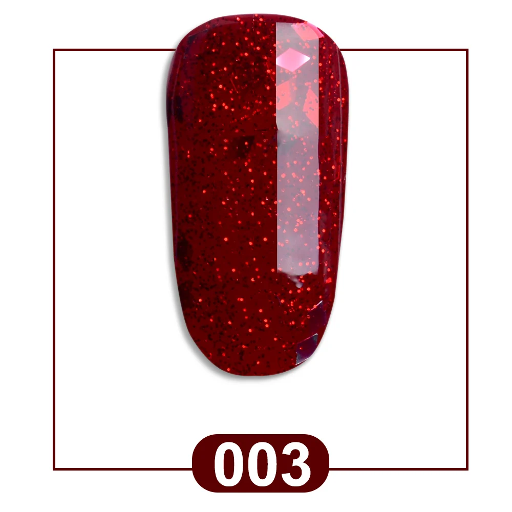 RS Nail 15ml uv color gel nail polish red glitter sparkles gel lacquer a set of gel varnish uv resin sequins esmalte para unha