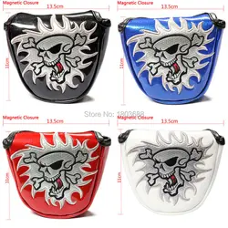 Siranlive Golf Multi-colors Skull Head Cover Putter Cover with Magnetic Closure Golf Headcover Free Shipping Siranlive Golf Multi-colors Skull Head Cover Putter Cover with Magnetic Closure Golf Headcover Free Shipping