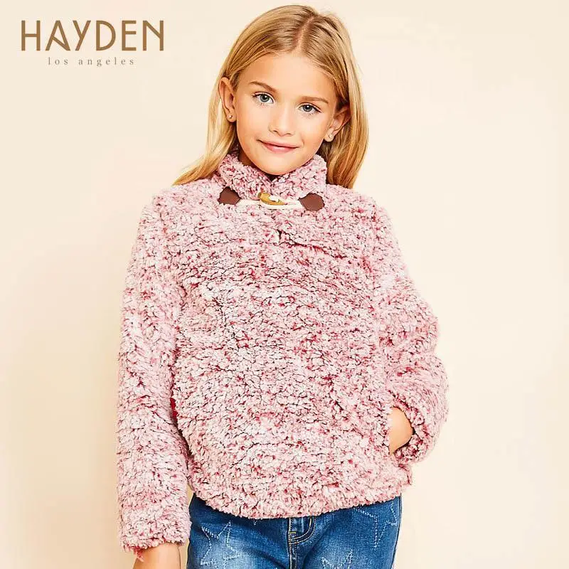 Haydengirls для девочек-подростков зима толстый свитер пальто длинные рукава теплый