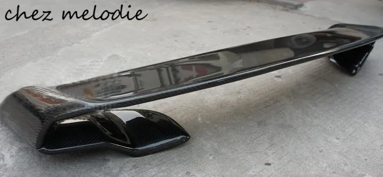 

Top real carbon fiber GTR car Rear Trunk Spoiler Wing For Hyundai ROHENS/Genesis Coupe 2009-2012, drilling needed