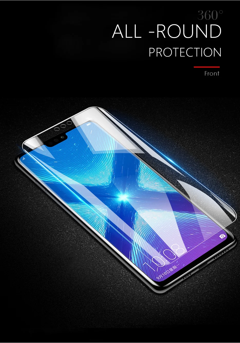 CHYI 3D изогнутая пленка для huawei Honor 8X 9X Защитная пленка для экрана 6,5 Дюймов Полное покрытие нано Гидрогелевая пленка с инструментами не закаленное стекло