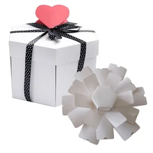 Образовательный шестигранный сюрприз Взрывная коробка DIY альбом для скрапбукинга на День святого Валентина Свадебный подарок Горячая Распродажа