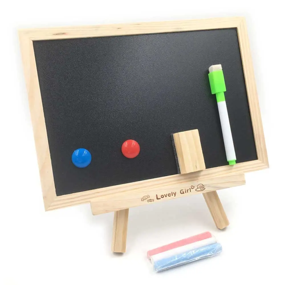 

Log double-sided small blackboard whiteboard message board hanging drawing board