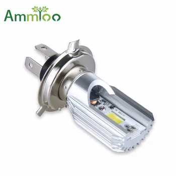 

AmmToo H4 LED Motorcycle Motorbike Headlights HS1 Led Bike Lamp Bulb Light 8W Moped Scooter Lighting Moto Accessories 6000K 12V