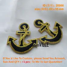 Железная на патч лодка якорь для вышитого железа гарантия качества вышивка патчи значок на заказ аппликация 20066
