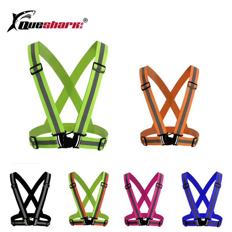 

High Visibility Unisex Outdoor Safety Vest Reflective Belt Safety Vest Fit For Night Running Cycling Sports Outdoor Clothes