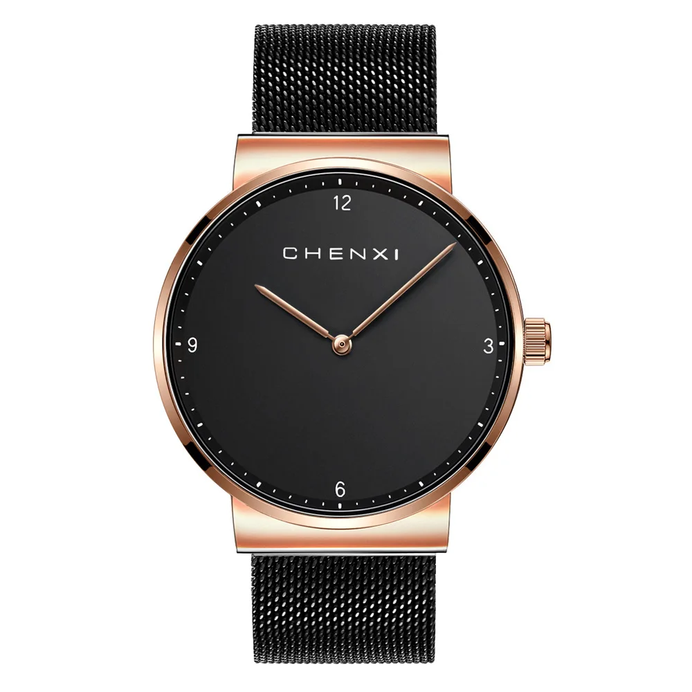 CHENXI luxury watch men women fashion top brand quartz watches mesh strap business couple wristwatch clock Relogio Masculino