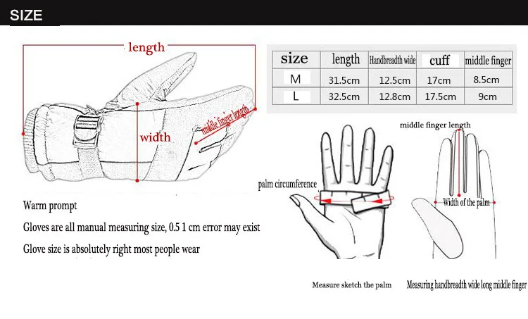 Профессиональный Мужской лыжные перчатки теплые зимние Водонепроницаемый дышащие велосипедные перчатки для Для женщин Для мужчин Пеший Туризм Отдых сноуборд перчатки