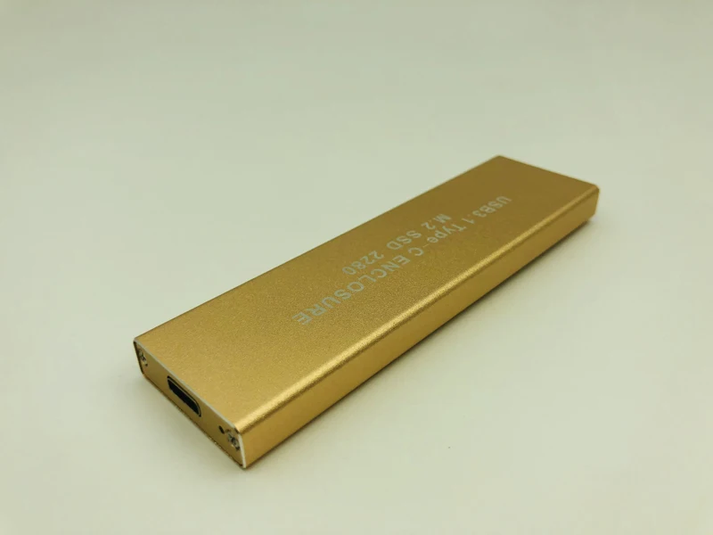 USB3.1 Тип с разъемами типа C и NGFF M.2 SSD HDD корпус USB3.1 для M2 SSD корпус для внешнего жесткого диска коробка для 2230 2242 2260 2280 жесткий диск Золото Алюминий HDD Caddy