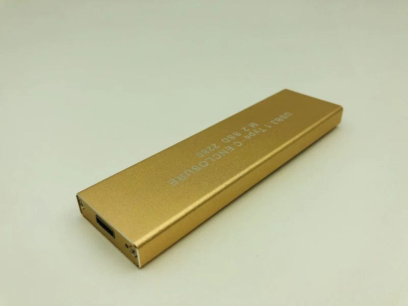 USB3.1 Type C к NGFF M.2 SSD корпус M2 чехол для HDD коробка 2230 2242 2260 2280 жесткий диск Золото
