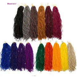 Синтетические цветные 100 см длинные вязаные косы наращивание волос, тонкие Омбре радужные плетения волос 45 корней в упаковке
