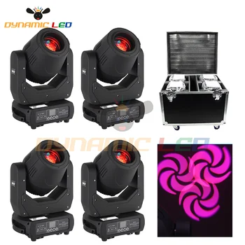 

4pcs With Flight Case New Led 150W Moving Head Light Spot Dmx Control Stage Light For Band Church