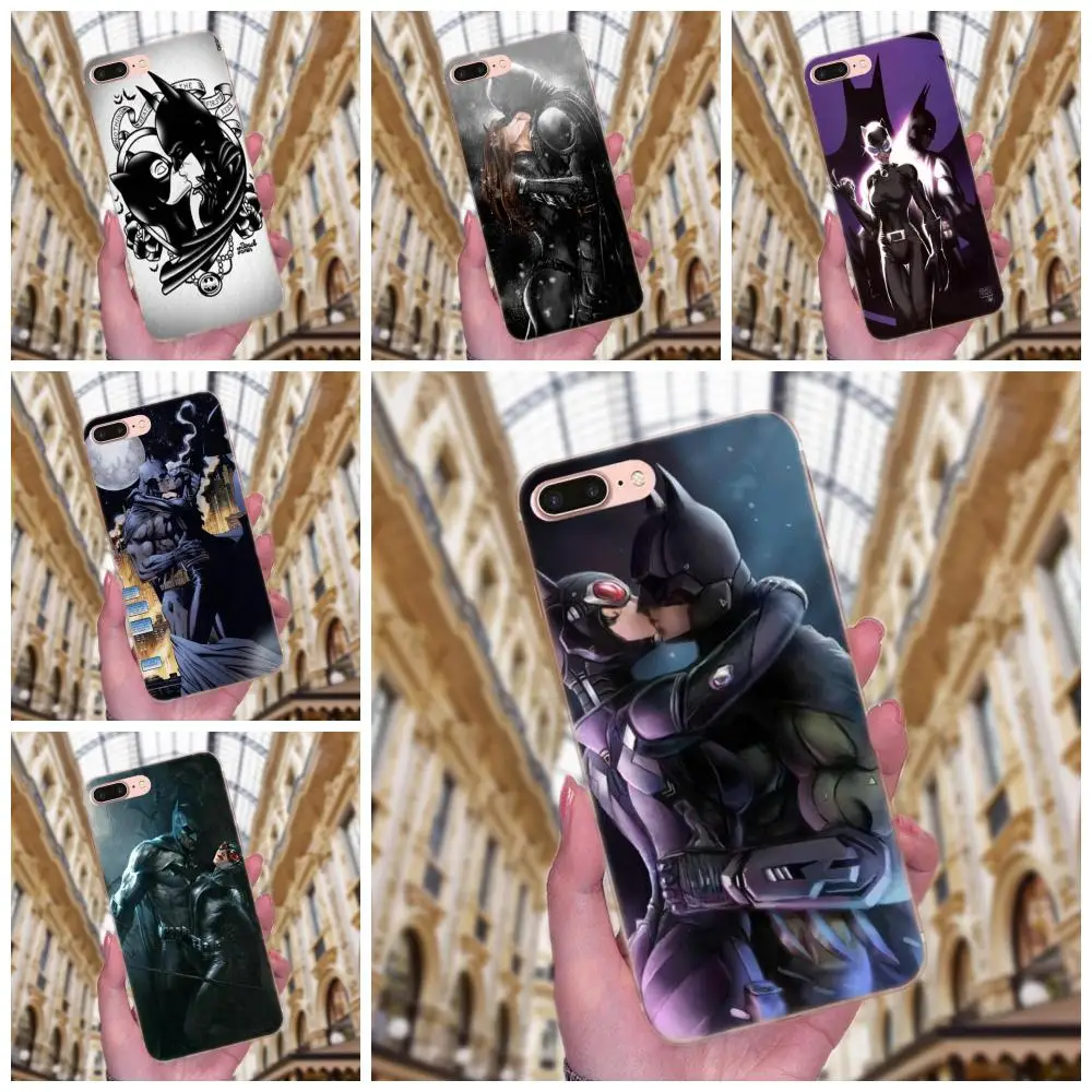 

Hot Batman Cat Woman Kissing Soft TPU Case Mobile For Apple iPhone 4 4S 5 5C 5S SE 6 6S 7 8 Plus X XS Max XR