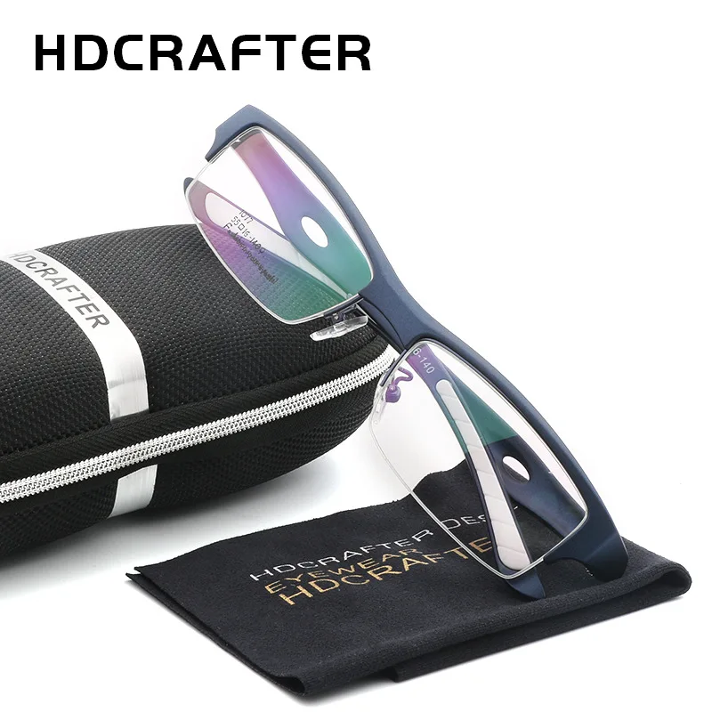 Мужская оправа для очков HDCRAFTER TR90 титановый рецепт винтажные оптические линзы
