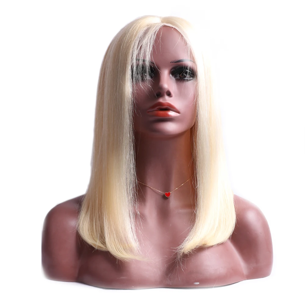 Mstoxic Боб 613 Синтетические волосы на кружеве парик блондинка бразильский Прямо Синтетические волосы на кружеве человеческих волос парики