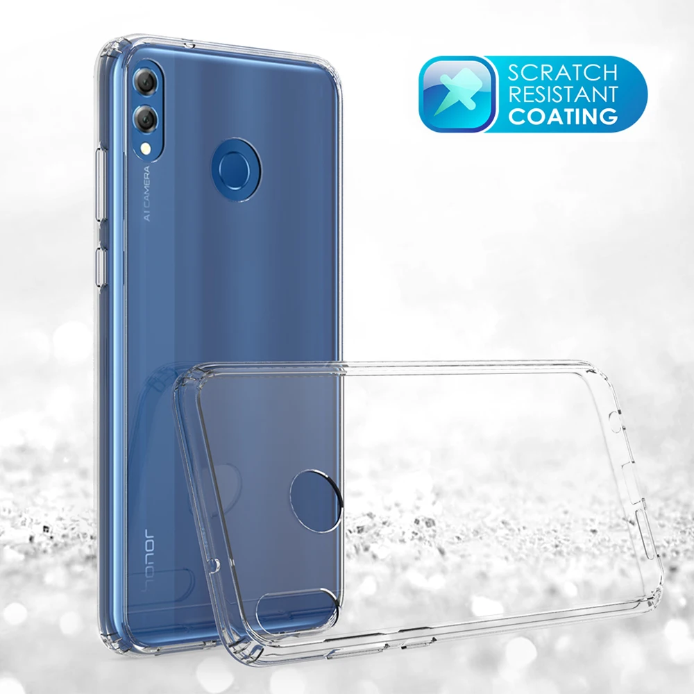Чехол для Huawei Honor 8X Max 7X 6X 8 X ударопрочный кристально прозрачный Жесткий Тонкий