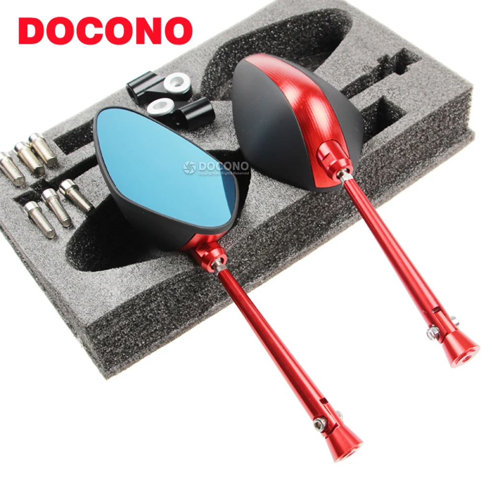 

DOCONO Motorcycle Mirrors motorbike moto CNC Rearview side Mirror Aluminum For honda PCX 125/150 PCX125/150 PCX150 PCX 150