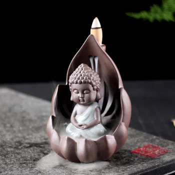 

Purple Sand Fumigation Furnace Backflow Incense Furnace Ceramic Creative Incense Incense Road Buddha Ornament Home Decoration