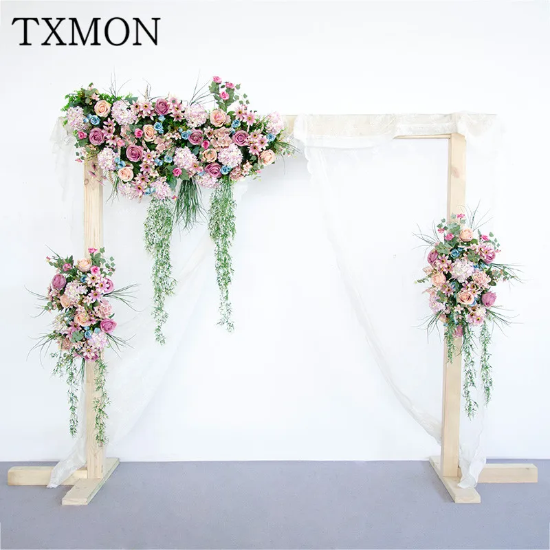 

Artificial silk artificial flower wedding scene layout stage background pre-function area decoration t station flowerarrangement