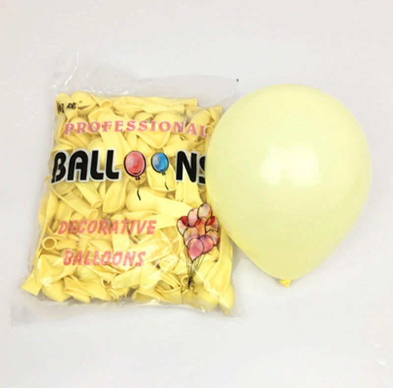 50 шт. 5 дюймов воздушные шары Макарон надувные свадебные украшения для дня рождения Детские воздушные шары для дня рождения Надувные латексные шары - Цвет: Yellow