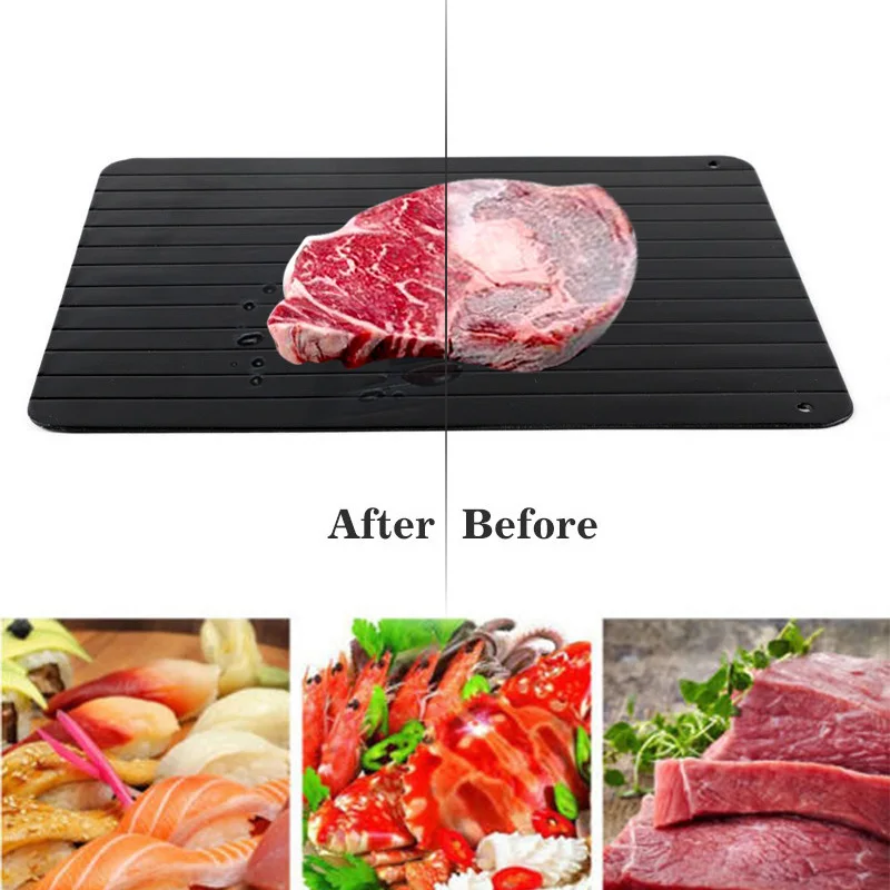 

Shebaking Fast Defrosting Tray Chopping Board Frozen Food Meat Quick Thawing Plate Board Defrost Kitchen Gadget Tool