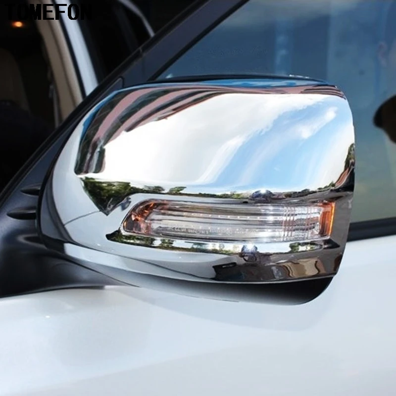 Для Toyota Prado FJ150 FJ 150 2010 2011 2012 2013 2014 ABS хромированная крышка бокового зеркала заднего