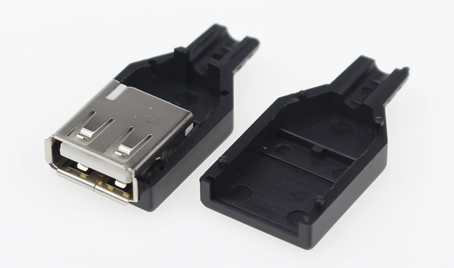 IMC Горячее предложение(5 шт. мужской+ 5 шт. Женский) USB 4 Pin разъем с черной Пластик крышка