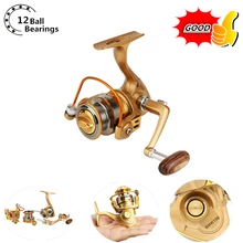 Ultra Light Mini Small Fishing reel12+1BB 5.5:1 Bait Casting Fishing Reel carretilha pesca Metal fly fishing wheel spinning reel