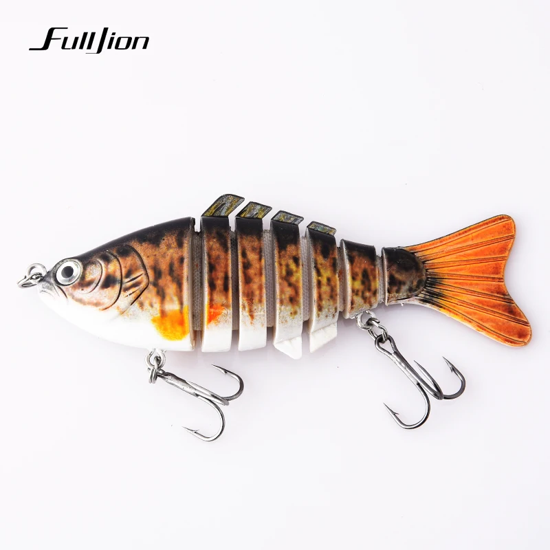 1 قطعة الصيد السحر Wobblers Swimbait Crankbait الصلب بيت إيسكا الاصطناعي الصيد معالجة نابض بالحياة إغراء 7 شريحة 10 سنتيمتر 15.5g