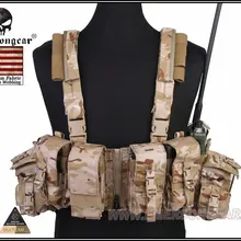 Emerson gear LBT 1961A-R Грудь Rig тактический жилет боевое снаряжение для страйкбола США нейлон Cordura Multicam Arid EM2977MCAD