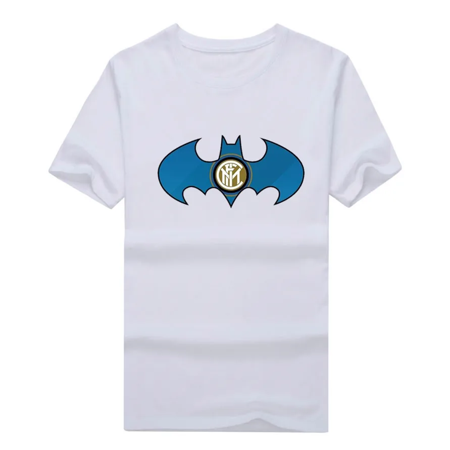 

2018 Milan Become Superhero for You Short Sleeve T Shirt Men Short Sleeve 100% cotton T-shirts for inter fans gift 0305-2