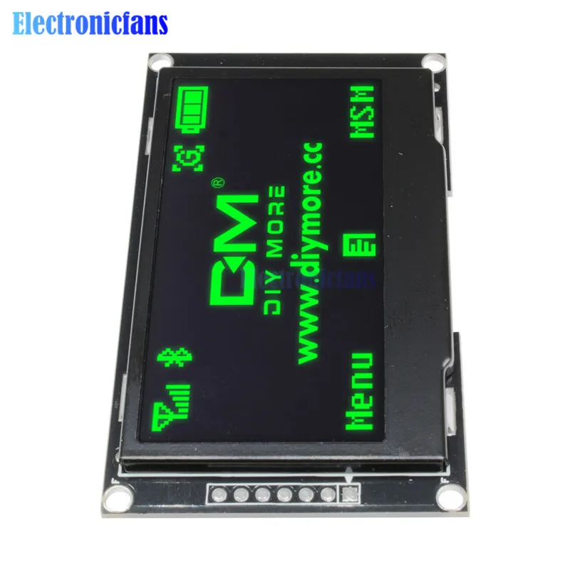 Diymore зеленый 2,4" 2,42 дюймов ЖК-экран 128x64 OLED дисплей модуль IIC IEC SPI серийный 12864 OLED дисплей для C51 STM32 SPD0301