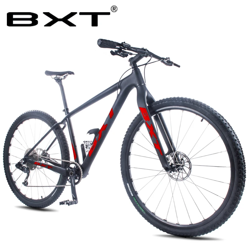Free Shipping 29er Mountain Bike T800 Carbon MTB Bicycle Cycling 1*11 Speed Mechanical Brake 29er Carbon 100*15mm Front Fork