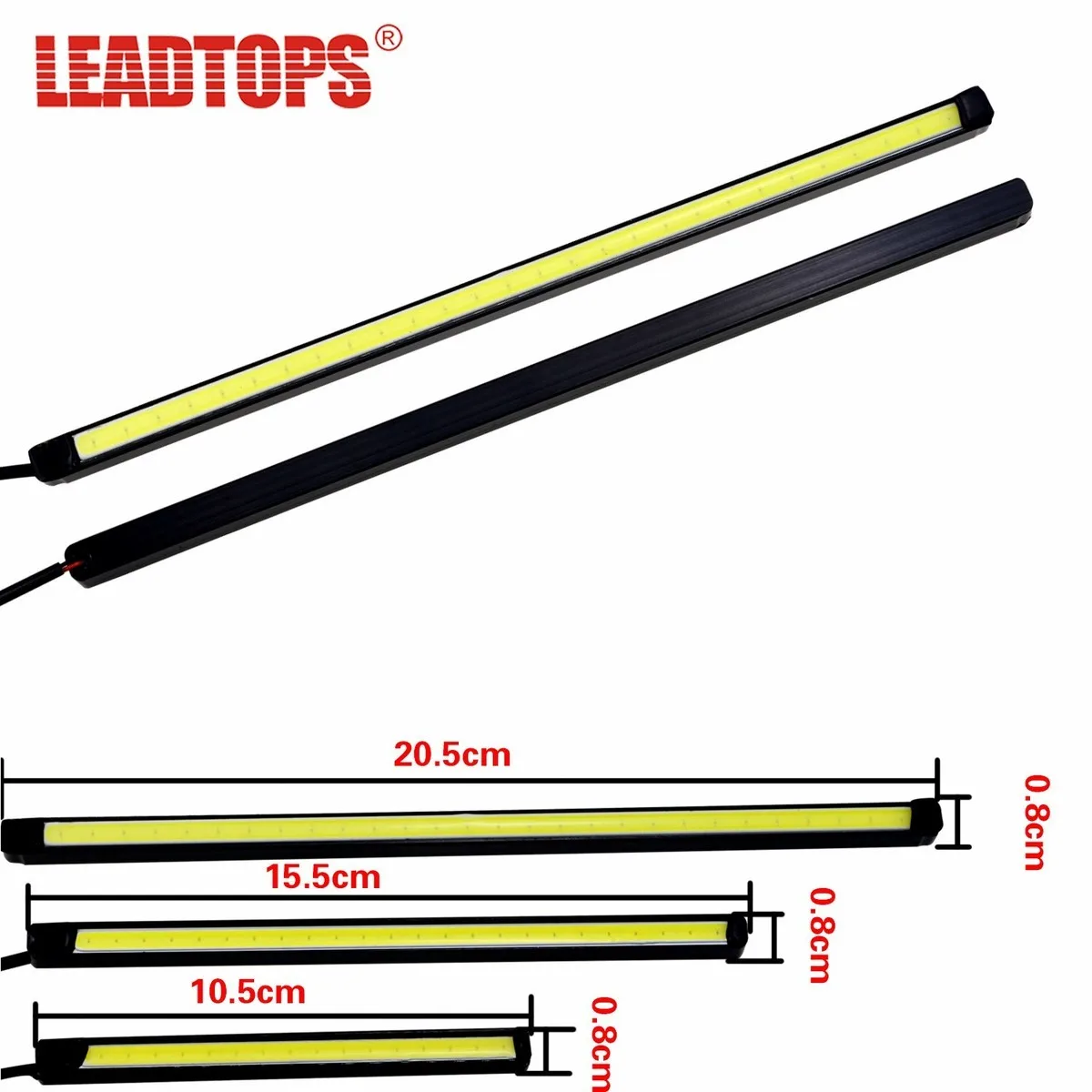 

LEADTOPS High Quality LED DRL Car Daytime Running Lights Daylight Automotives Fog light 10-20CM Super Bright 6000K Waterproof CC