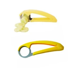 Stainless Steel Banana Slicer Fruit Cutter Cucumber Chopper Salad blade Ham sausage Slicer Home Kitchen Tools Dining Gadgets
