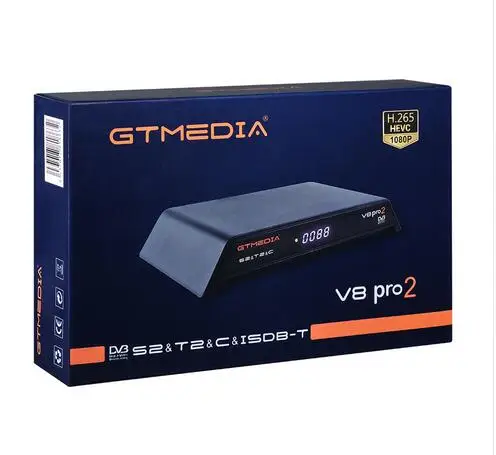 GTMedia V8 Gtmedia V8 pro2 H.265 DVB-S2+ T2+ DVB-C спутниковый ресивер встроенный wifi PowerVu Biss V8 PRO 2 для 1 года Европа