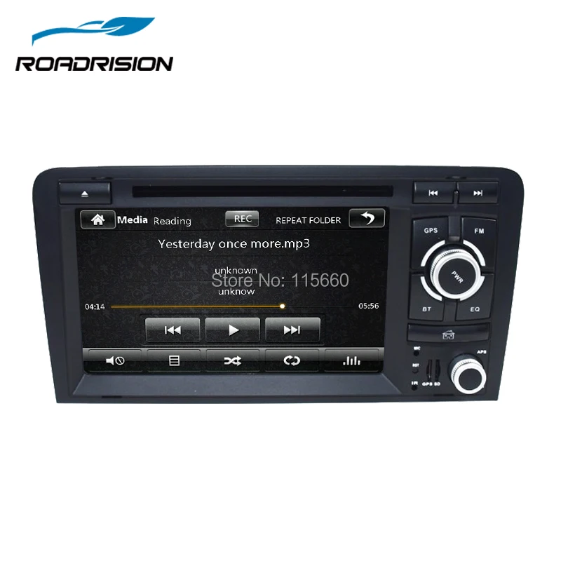 Автомобильный dvd плеер RoadRision 7 дюймовый емкостный экран 2Din для Audi A3/S3 2002 2011 Canbus