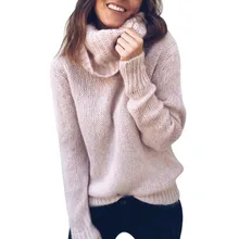 WQJGR 2018 Autumn And Winter Clothes New Pullover Sweater Woman Knitting Oversized Sweater Long Sleeve Turtleneck Women Jumper WQJGR 2018 Autumn And Winter Clothes New Pullover Sweater Woman Knitting Oversized Sweater Long Sleeve Turtleneck Women Jumper