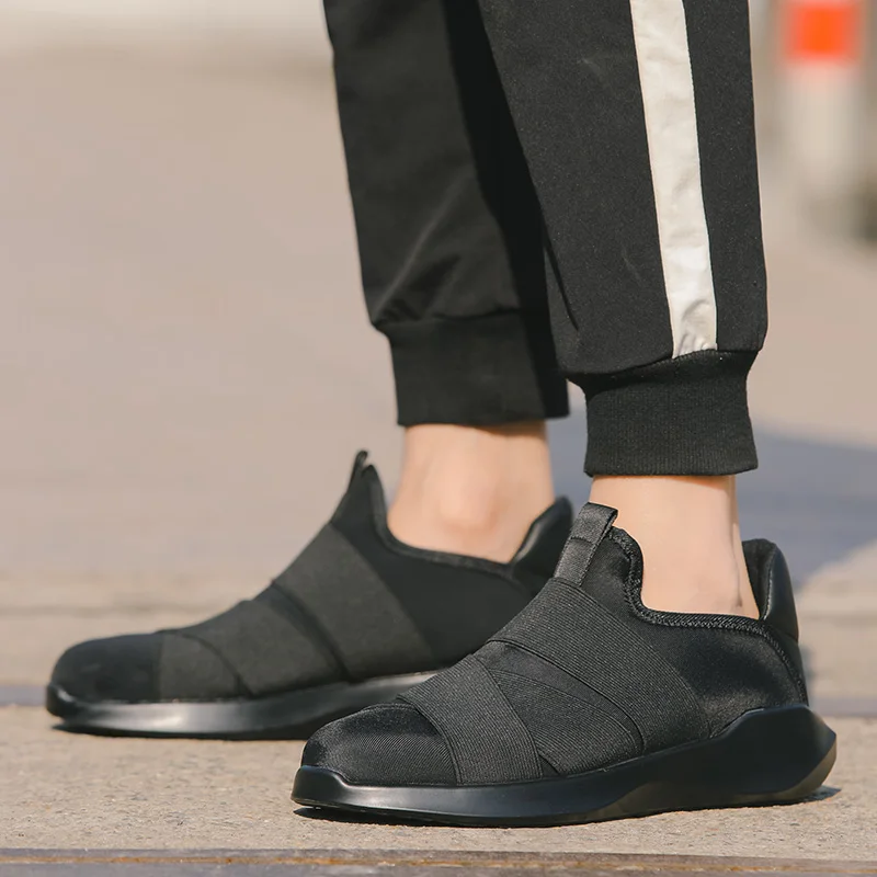 

SHARCPCLAW Summer Men Casual Shoes Gray Breathable Mesh Comfortable Red Shoes Light Black Shoes Men Anti-Slip Zapato Hombre