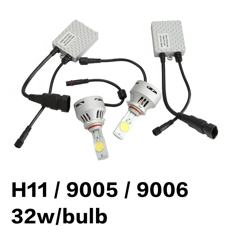 

Partol  Cree Chips 9005 9006 H11 Led Headlight  64W/Set White Led Ballast Head Light 24V 3200lm 6500K Car Bulb