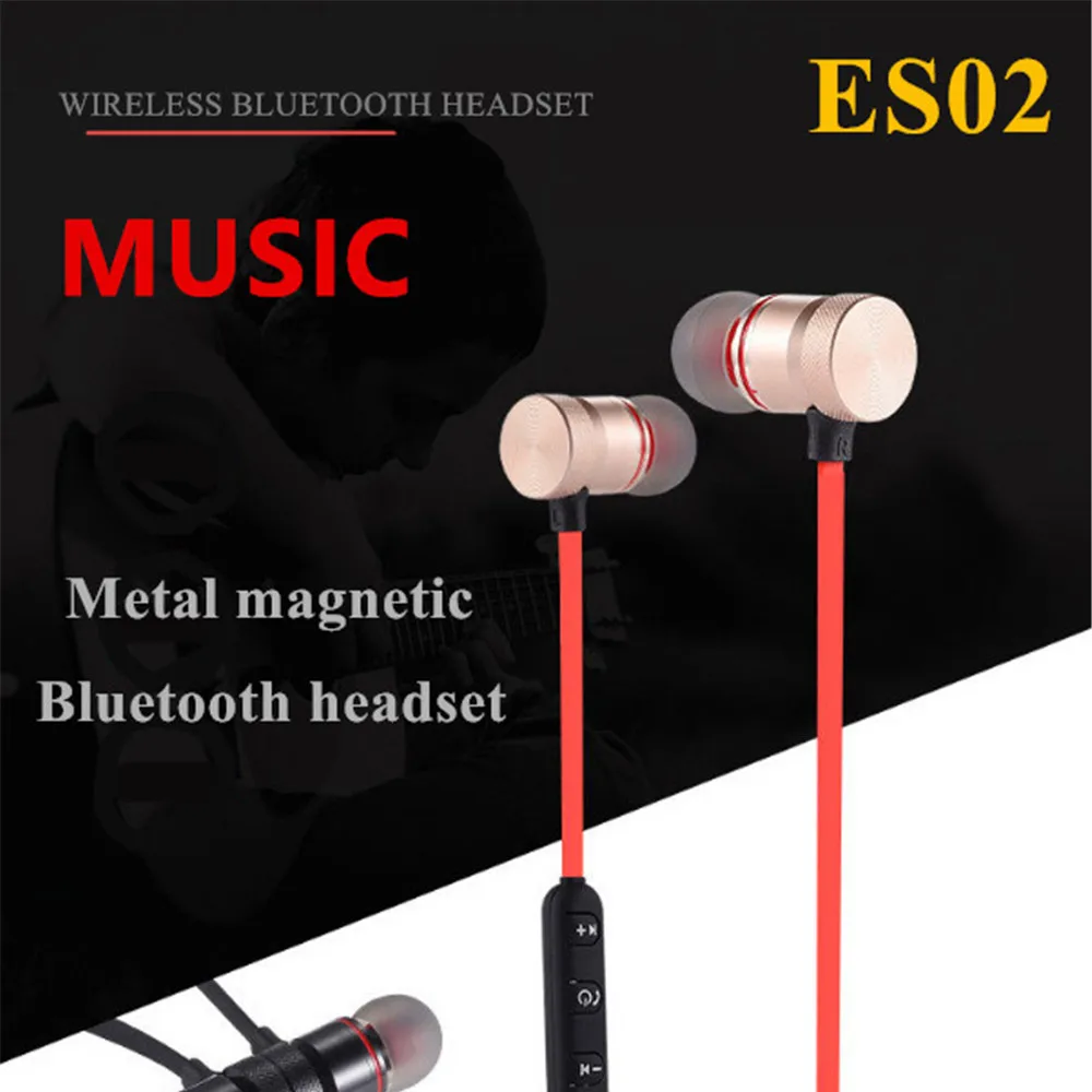 Бас Bluetooth наушники Беспроводной с микрофоном магнитные bluetooh гарнитура для